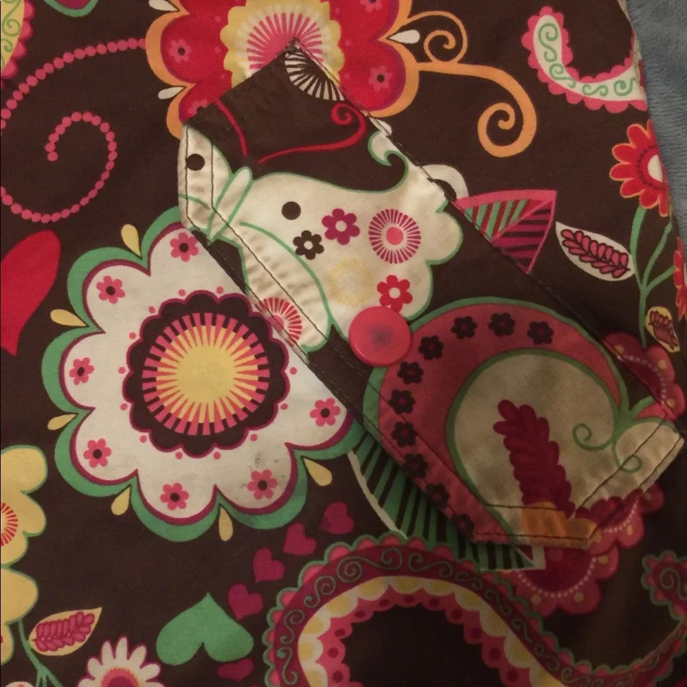 Hanna Andersson Girls Sz 6x-7 Floral Jacket
